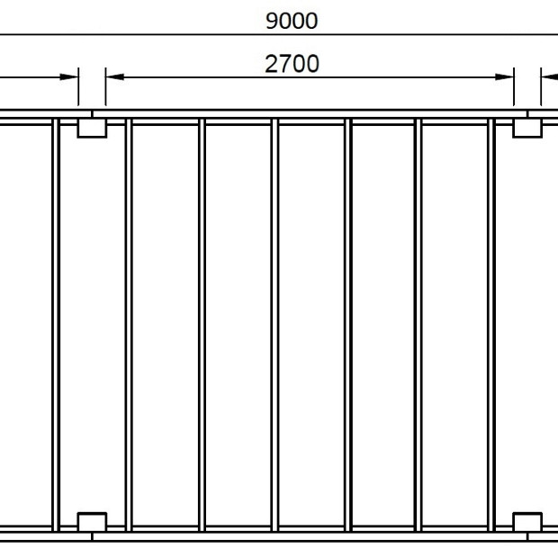 JWOODS Buitenverblijf XL Modern 900x314 cm