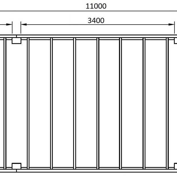 JWOODS Buitenverblijf XL Modern 1100x314 cm