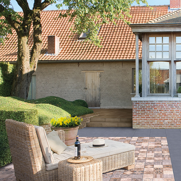 Restpartij Zwanenburg: ca. 11,5m2 Marlux Designtegel 60x60x3 cm Mosaic Arabica