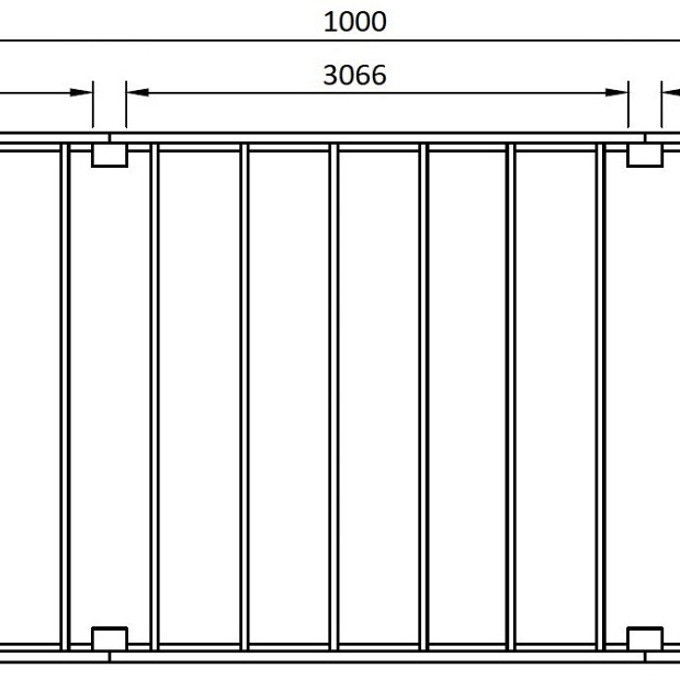 JWOODS Buitenverblijf XL Modern 1000x354 cm