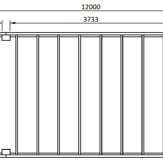 JWOODS Buitenverblijf XL Modern 1200x354 cm