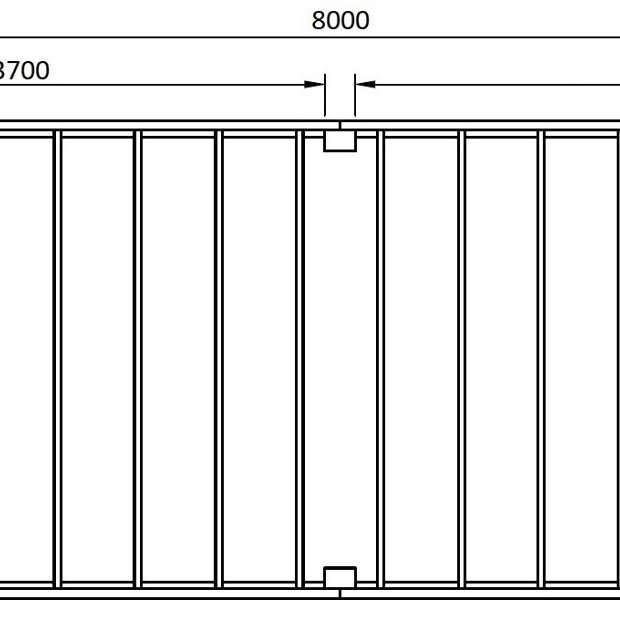 JWOODS Buitenverblijf XL Modern 800x354 cm