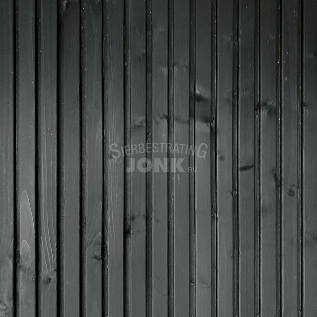 JWOODS Wand 182 tot 195 cm - Verticaal Triple rabat zwart enkelzijdig