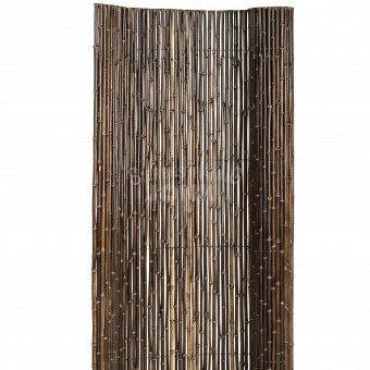 Bamboescherm op rol, zwart, 180 x 180 cm.