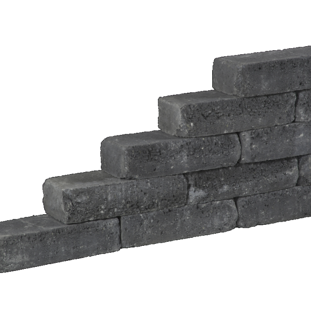 Pilestone Line 40x15x10 cm Coal