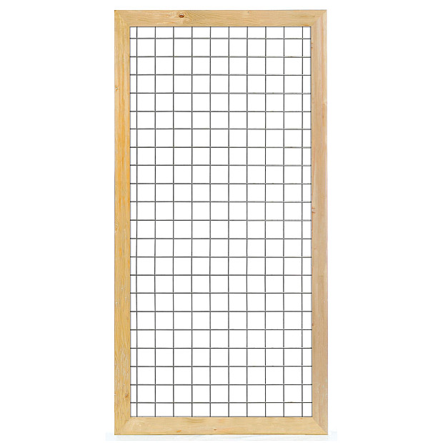Gaaselement 90x180 cm met kader 4,5x7 cm geïmpregneerd grenen
