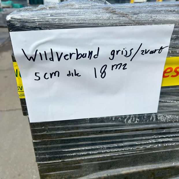 Restpartij Schagen: 11,88m2  Wildverband Grijs/Zwart