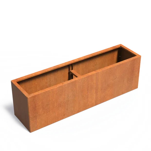 Plantenbak Carrez Connect zonder bodem Cortenstaal 200x50x60 cm