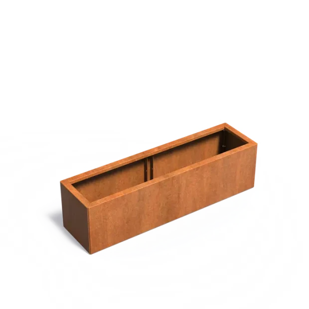 Plantenbak Carrez Connect zonder bodem Cortenstaal 150x40x40 cm