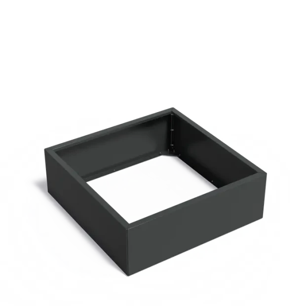 Plantenbak Carrez Connect zonder bodem gecoat staal 120x120x40 cm