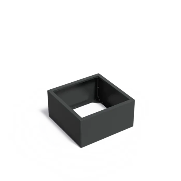 Plantenbak Carrez Connect zonder bodem gecoat staal 80x80x40 cm