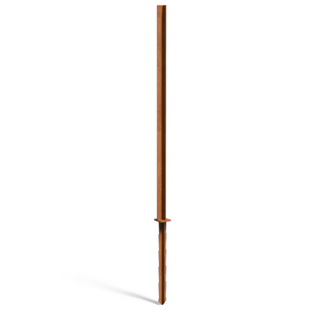 Paneelstaander Cortenstaal 115x115x2700mm (dikte6mm)