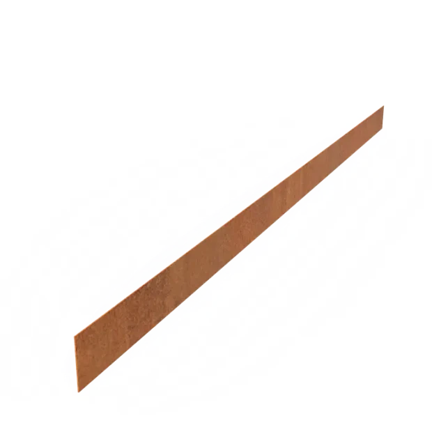 Kantopsluiting Recht Cortenstaal 2 mm 230x10 cm