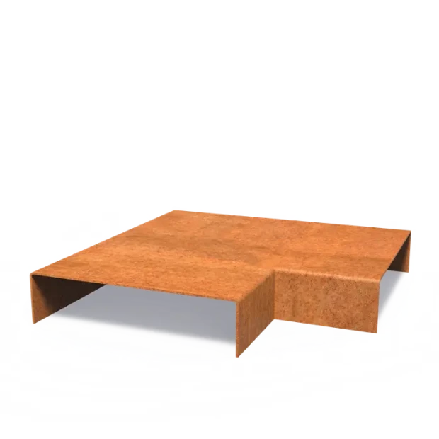 Overzetprofiel binnenhoek Cortenstaal 2 mm 30(x30)x20,4x5 cm
