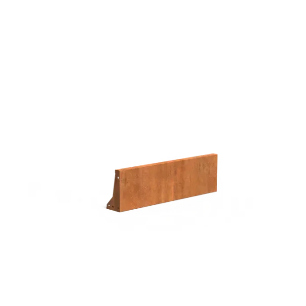 Keerwand recht Cortenstaal 2 mm 100x30 cm