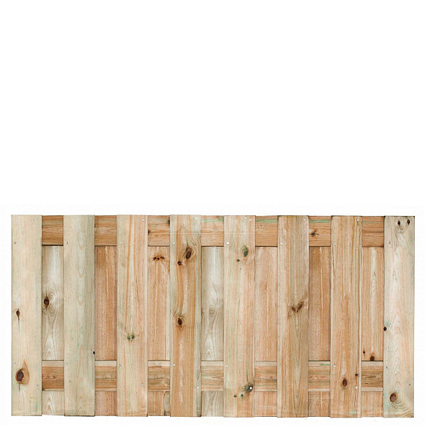 Tuinscherm Coevorden geschaafd geïmpregneerd grenen 17-planks, 180x90 cm