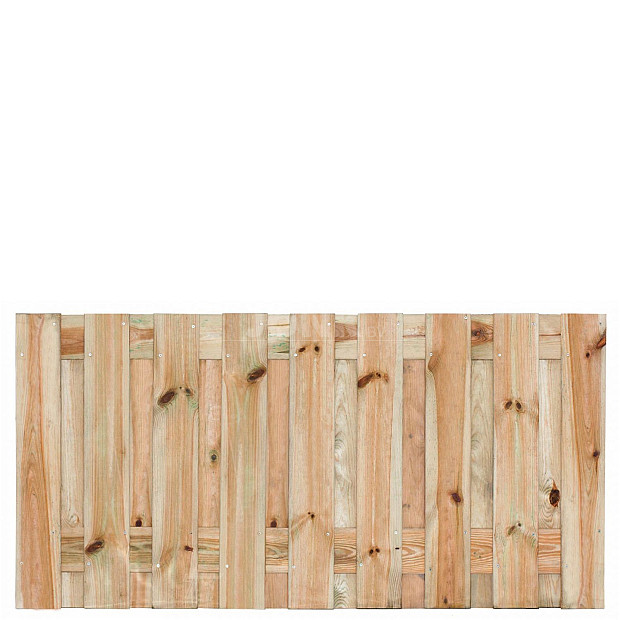 Tuinscherm Vasse geschaafd geïmpregneerd grenen 19-planks, 180x90 cm