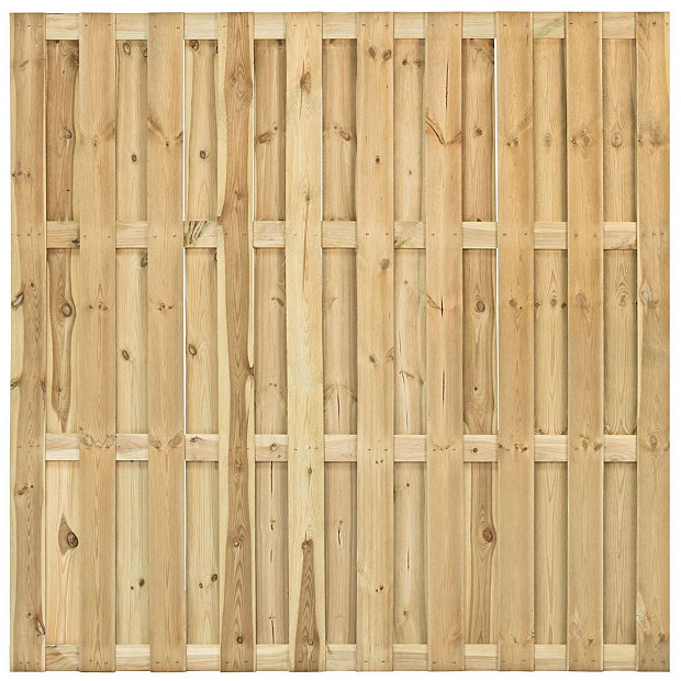 Tuinscherm Ermelo fijnbezaagd geïmpregneerd grenen 23-planks, 180x180 cm