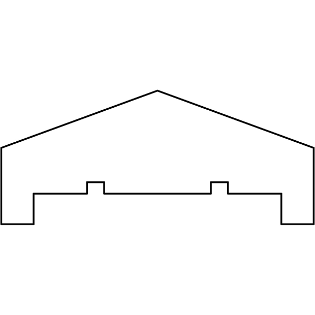 Afdekregel standaard grenen 180x8,5x3,5 cm