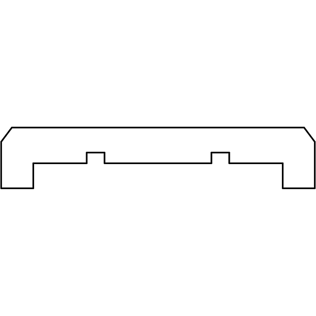 Afdeklat grenen 183x8,8x1,7 cm