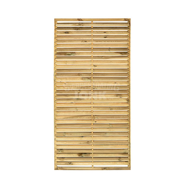 Tuinscherm Assen geschaafd geïmpregneerd grenen 34-planks, 90x180 cm