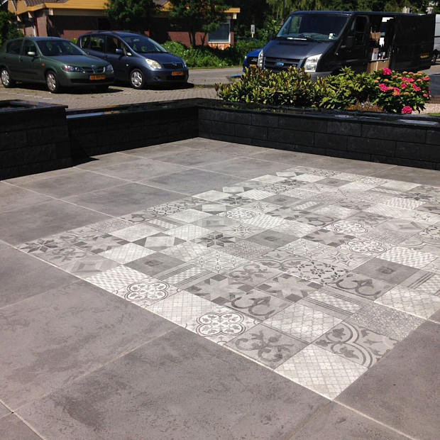 Restpartij Almere: 8.63m2 Designo Mosaic 60x60x3 cm Grey