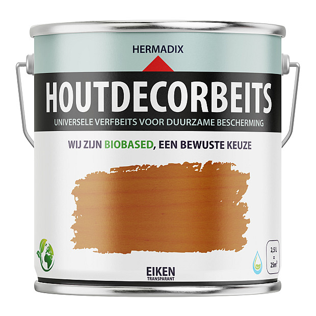 Houtdecorbeits Transparant Eiken - 2500 ml