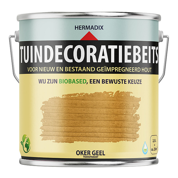 uindecoratiebeits Oker Geel Transparant  - 2500 ml