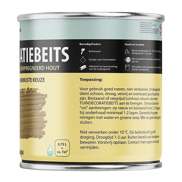 Tuindecoratiebeits Olijf Groen Transparant  - 750 ml