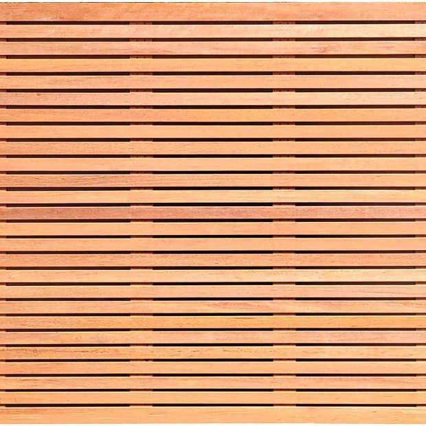 Hardhouten Dubbelzijdig Lamellenscherm Sjoerd 180x180 cm Rhombusprofiel Geschaafd 51+4 latten