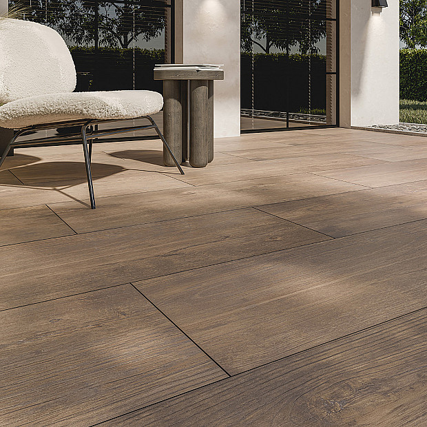 Keramiek Woodlook 40x120x3 cm Ronco Dark