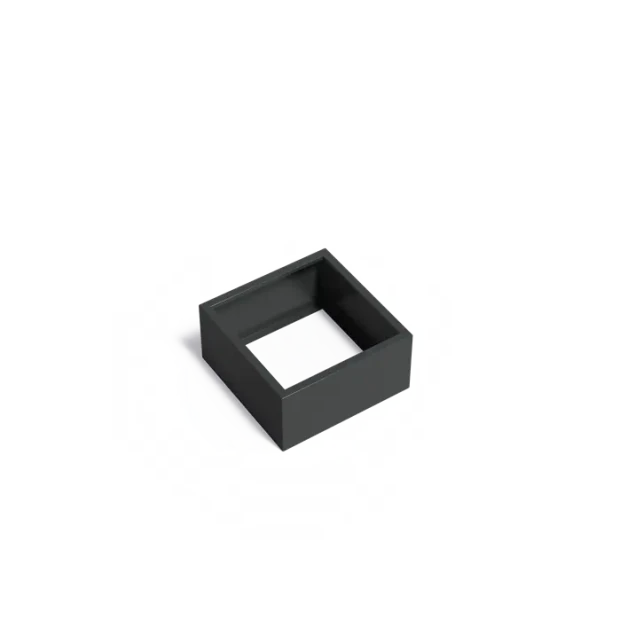 Plantenbak Carrez zonder bodem aluminium 80x80x40 cm