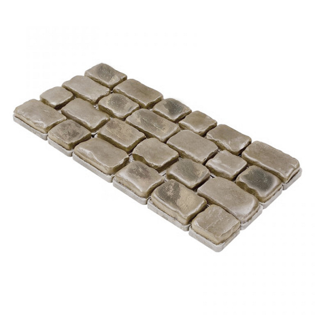 Outletpartij: Courtstones Natural Wildverband 6 cm Foggy Taupe (per 10,93 m2 te bestellen)