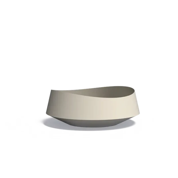 Plantenbak Velis aluminium Ø120x45 cm coated