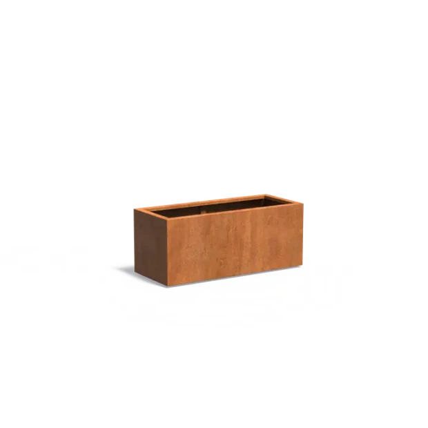 Plantenbak Carrez met bodem cortenstaal 120x50x50 cm