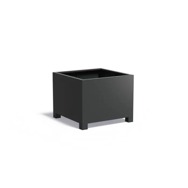 Plantenbak Carrez met poten aluminium 100x100x80 cm