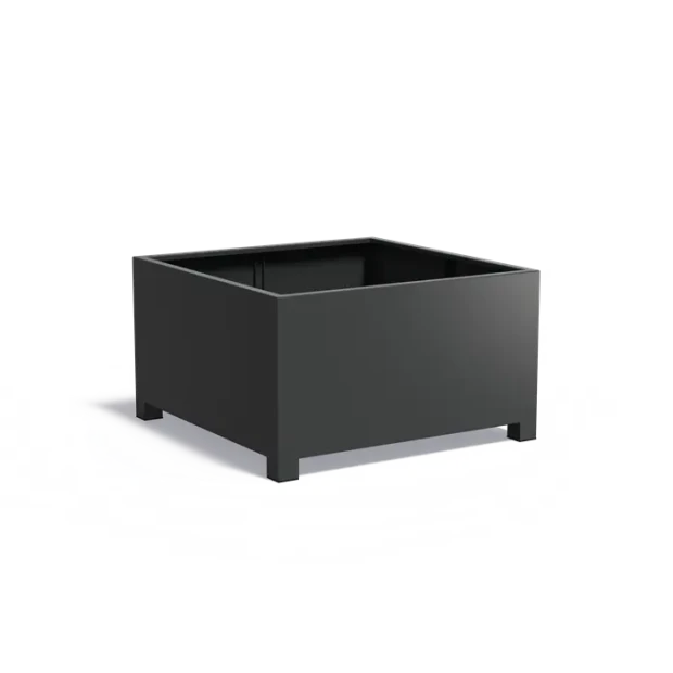 Plantenbak Carrez met poten aluminium 140x140x80 cm