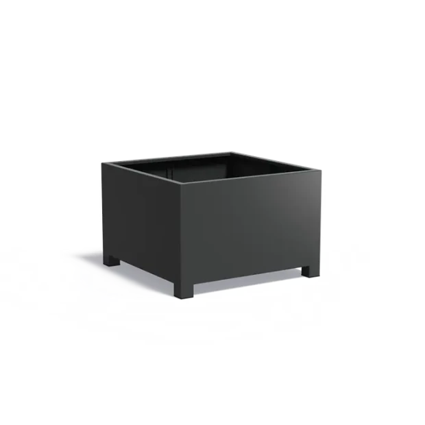 Plantenbak Carrez met poten aluminium 120x120x800 cm