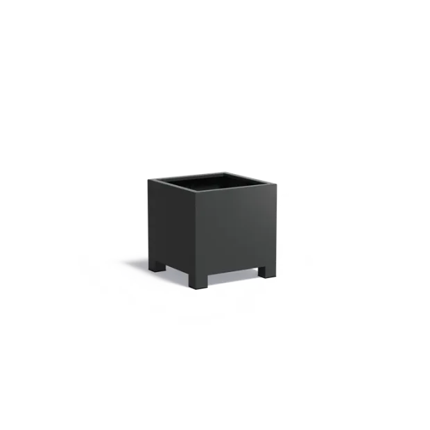 Plantenbak Carrez met poten aluminium 70x70x70 cm
