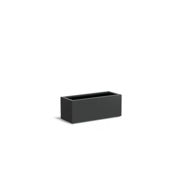 Plantenbak Carrez met bodem aluminium 100x40x40 cm