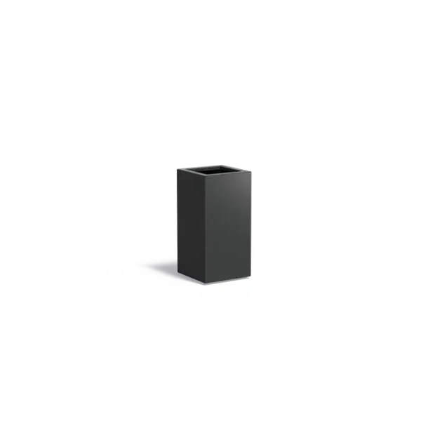 Plantenbak Carrez met bodem aluminium 40x40x80 cm