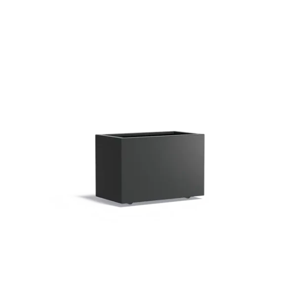 Plantenbak Carrez met wielen aluminium 90x50x60 cm