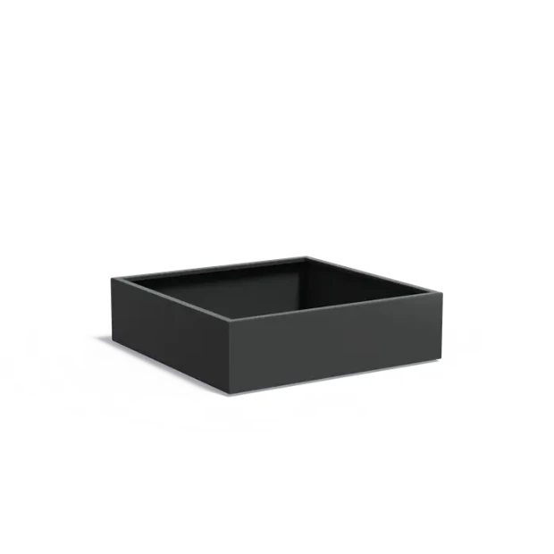 Plantenbak Carrez met bodem aluminium 140x140x40 cm