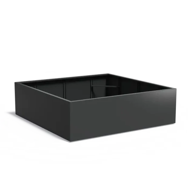 Plantenbak Carrez met bodem aluminium 200x200x60 cm