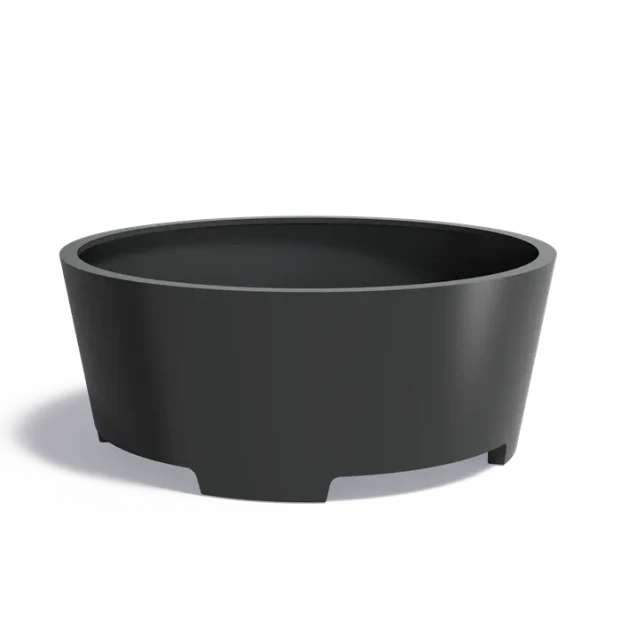 Plantenbak Conic met poten aluminium Ø200x80 cm
