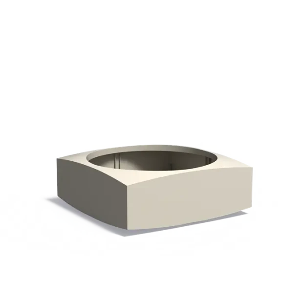 Plantenbak Nooa aluminium 120x120x45 cm