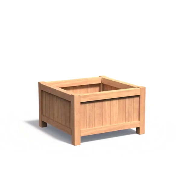 Plantenbak Valencia hardhout 100x100x60 cm