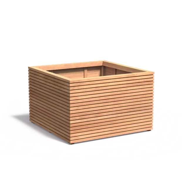 Plantenbak Malaga Rhombus hardhout 120x120x74,6 cm