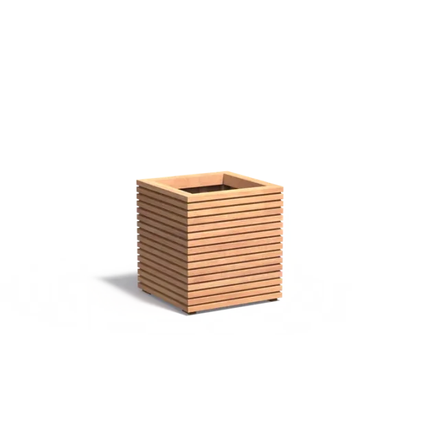 Plantenbak Malaga Rhombus hardhout 60x60x60,8 cm