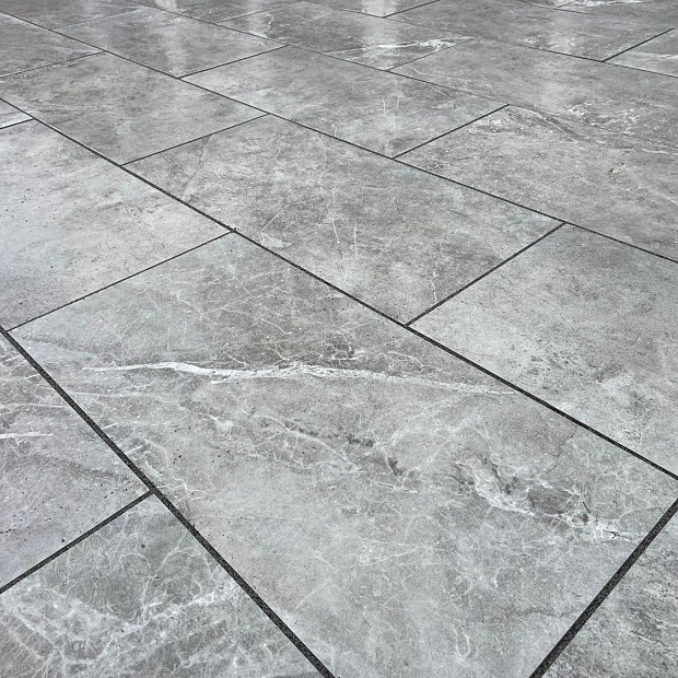CeraLuxe 40x80x3 cm Ultra Ermetica Grigio
